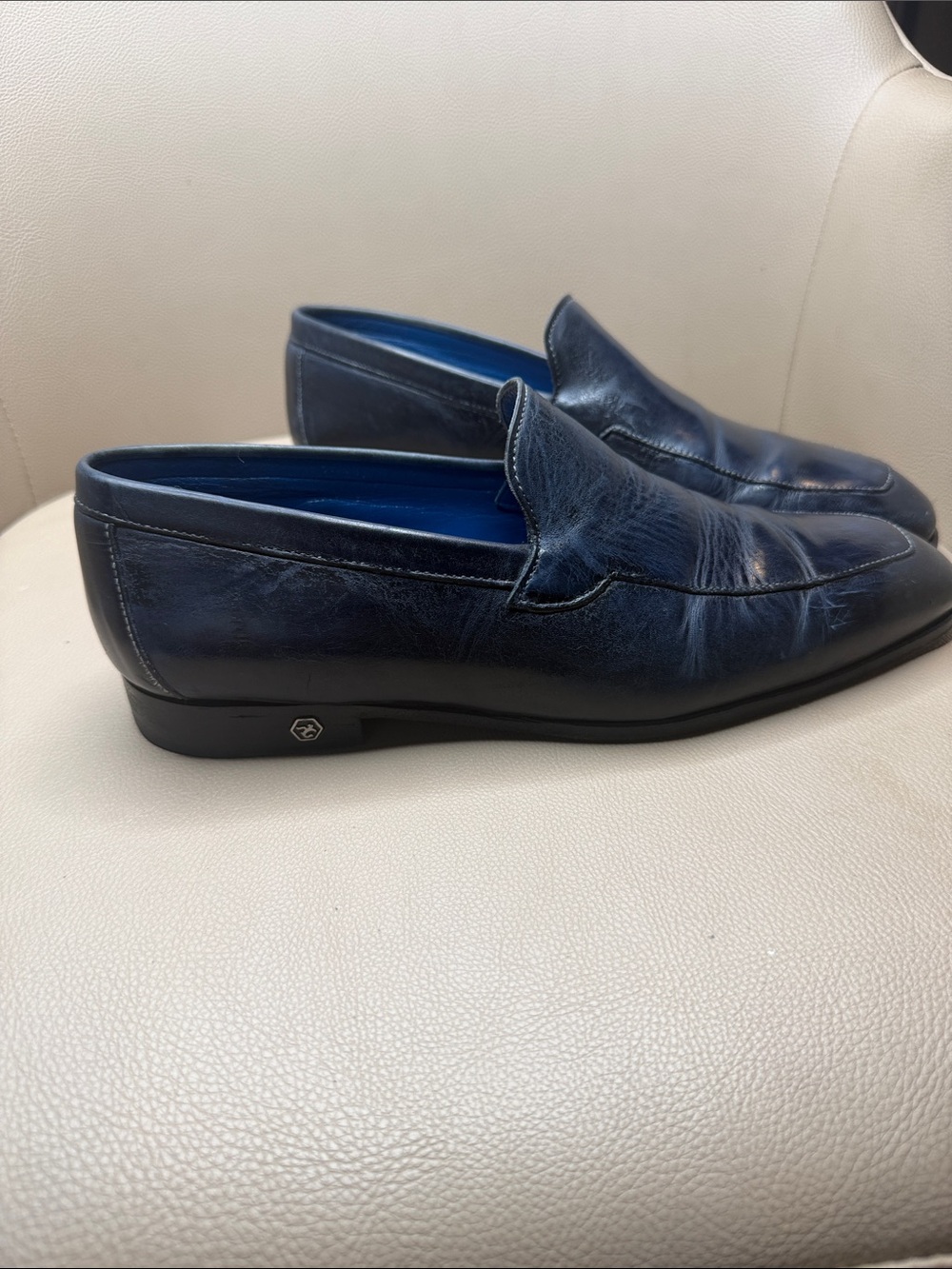 Angelo Galasso Men’s Brown Leather Loafers – Size EU 41 - Picture 4 of 9